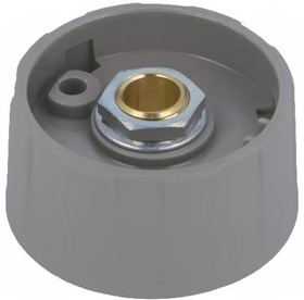 Фото 1/2 Rotary knob, 6 mm, plastic, gray, Ø 31 mm, H 15.5 mm, A2531068