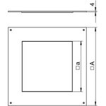Крышка для основан. монтажная оцинк. DUG 250-3 9 OBO 7400467