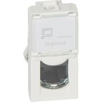 Розетка Mosaic 1М RJ45 UTP кат 5е бел | 076551 | Legrand