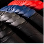 CP-2050 BK/RD (XXL), Оплётка руля экокожа, две 3D встав чёрн./красный, разм ...