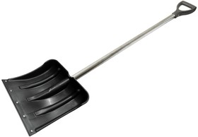 Снеговая лопата 360x360 мм, алюминиевый черенок, диаметр 32 мм, с ручкой 68108-3