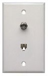 30-9715-BU, Connector Accessories Wall Plate Ivory Bulk