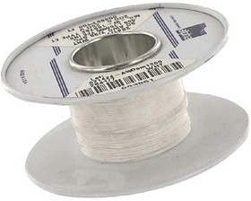 Фото 1/2 2841/7 WH005, Hook-up Wire 30AWG 7/38 PTFE 100ft SPOOL WHT