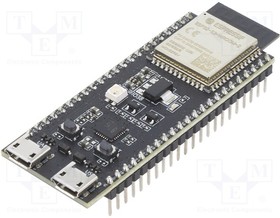 ESP32-S3- DEVKITC-1-N32R8V, Ср-во разработки: WiFi; ADC,GPIO,I2C,I2S, PWM,SPI,UART,USB; 5ВDC