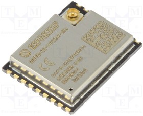 ESP32-C3-WROOM-02U-N4, Модуль: IoT; WiFi; наружный; SMD; 18x14,3x3,2мм; I-PEX (u.FL)