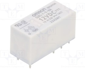 G2RL-1-E-HA-DC12, Relay: electromagnetic; SPDT; Ucoil: 12VDC; Icontacts max: 16A