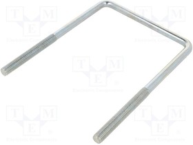 CBTC.10.115.170 (4"), U-bolt; C; 1.5; steel; zinc; Thread len: 75mm; Int.width: 115mm