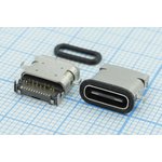 Разъем USB розетка, тип C 3.1, контакты на плату, USB3.1TYPE-C 24PF-036