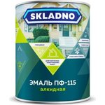 Эмаль Skladno ПФ-115 зеленая, 2.6 кг 234709