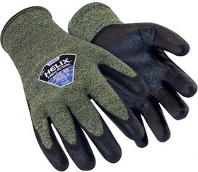 6061409, Green Aramid, Wool Cut Resistant, Flame Resistant Work Gloves, Size 9, Large, Neoprene Coating