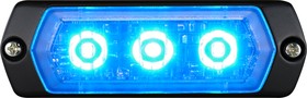 LPT-1M1-B, 1M1 Series Blue Multiple Effect Warning Light, 12 → 24 V, Indoor/Outdoor, LED Bulb, IP68