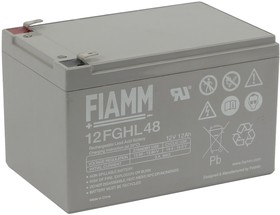 Фото 1/6 FIAMM Аккумуляторная батарея 12 В 12 Ач - 12FGHL48