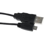 68784-0002, USB 2.0 Cable, Male USB A to Male Micro USB B Cable, 1.5m