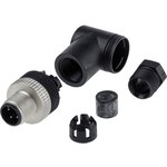 XZCC12MCM40B, Circular Connector, 4 Contacts, Cable Mount, M12 Connector, Plug ...