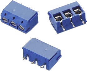 Фото 1/2 691102710003, 102 Series PCB Terminal Block, 3-Contact, 5mm Pitch, Through Hole Mount, 1-Row, Solder Termination