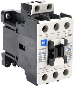SC-E04P-110VAC, IEC Contactor - 18A - (3) N.O. Power Contact(s) - 120 VAC (60Hz)/110 VAC (50Hz) Coil Voltage.