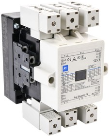 SC-E6-100V, IEC Contactor - 125A - (3) N.O. Power Poles - (2) N.O./(2) N.C. Auxiliary Contacts - 120 VAC (60Hz)/110 VAC (50Hz ...