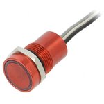 MC16MORGR, Pushbutton Switches 16mm Norm Op Al Red Anodised Grn/Red LED