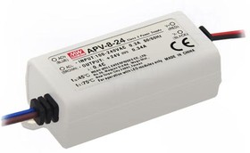 Фото 1/4 APV-8-5, Блок питания импульсный, для LED диодов, 7Вт, 5В DC, 1,4А, 90-264В AC