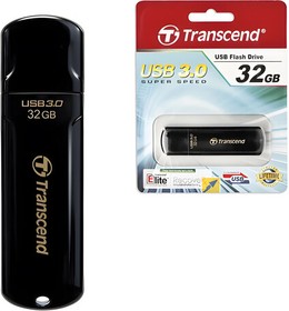 Фото 1/10 Флеш-диск 32 GB, TRANSCEND Jetflash 700, USB 3.0, черный, TS32GJF700