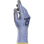 586418, Krytech 586 Blue PUR Cut Resistant Work Gloves, Size 8, Medium, Polyurethane Coating