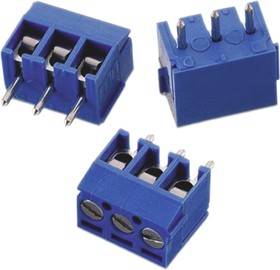 691103110002, 1031 Series PCB Terminal Block, 2-Contact, 3.5mm Pitch, Through Hole Mount, 1-Row, Solder Termination