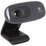 Вебкамера Logitech Webcam HD Pro C270, 0.9MP, 1280x720, Rtl, [960-000636/960-001063]