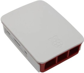 RA129 Корпус ACD Red+White ABS Plastic case for Raspberry Pi 3 B/B+ (аналог арт.54201)(RASP1952) RA129 Корпус ACD Red+White ABS Plastic case