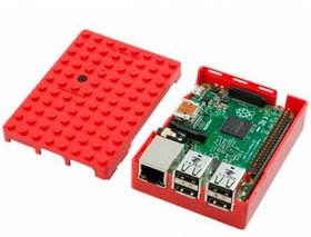 RA183 Корпус ACD Red ABS Plastic Building Block case for Raspberry Pi 3 B (CBPIBLOX-RED) (494309)