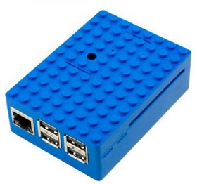 RA184 Корпус ACD Blue ABS Plastic Building Block case for Raspberry Pi 3 B (CBPIBLOX-BLU) (494354)