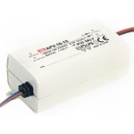 APV-16-24, LED Power Supplies 16.08W 24V 0.67A 90-264VAC Constant V