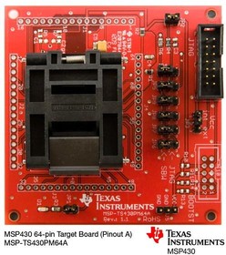 Фото 1/2 MSP-TS430PM64A, Sockets & Adapters MSP430F41x2 64P Sock Target Board