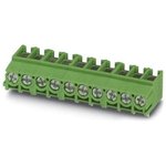 PCB terminal, 2 pole, pitch 5 mm, AWG 20-10, 32 A, screw connection, green, 1987724