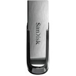 Флешка USB Sandisk Cruzer Ultra Flair 32ГБ, USB3.0, серебристый и черный ...