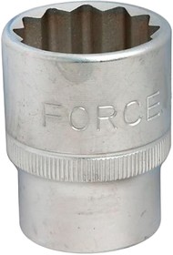 Головка 8 мм 12-гранная 3/8DR короткая FORCE 53908