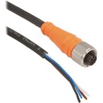 XZCPA1141L5, Straight Female 4 way M12 to Unterminated Sensor Actuator Cable, 5m