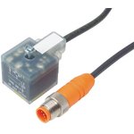 RST 5-3-VAD 1A-1-3-226/1M, Right Angle Female 4 way DIN 43650 Form A to Straight ...