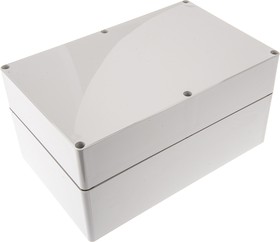 Фото 1/3 AB 162513 ENCLOSURE, Grey ABS Enclosure, IP66, IP67, Grey Lid, 250 x 160 x 125mm