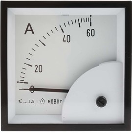Фото 1/3 D72MIS60A/1-001, D72SD Analogue Panel Ammeter 0/60A Direct Connected AC, 72mm x 72mm Moving Iron