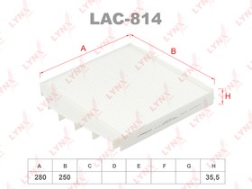 LAC814, Фильтр салонный
