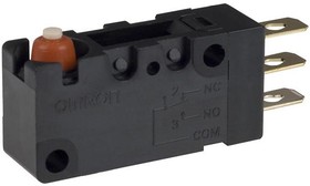 D2VW-5L2A-1MS, Basic / Snap Action Switches Short hinge rllr lvr 5A w/ lead wires