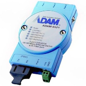 Фото 1/2 ADAM-6521-BE, Unmanaged Ethernet Switches 5-port Switch w/1 Multi-Mode Fiber-Optic