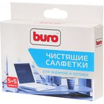 Салфетки Buro BU-W/D универсальные коробка 5шт влажных + 5шт сухих