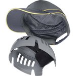 Каскетка защитная AIR COLTAN, цвет черный/красный, козырек 30мм COLTAAINOMI