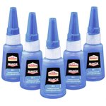 Клей моментальный Супер МОМЕНТ, 20 г, МАКСИМАЛЬНЫЙ ОБЪЕМ, в шоу-боксе, 1309631