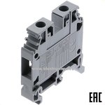 1SNA115118R1100 M6/8 Клеммник винтовой до 6 мм? на DIN-рейку (серый) TYCO