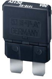 Фото 1/2 1610-92-20A, Circuit Breaker - Thermal - 1 Pole - 20A 12VDC - Automatic Reset Actuator - Holder Mounting.