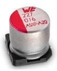 865250553006, Aluminum Electrolytic Capacitors - SMD WCAP-ASNP 33uF 35V 20% SMD/SMT