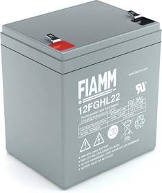 Фото 1/7 FIAMM Аккумуляторная батарея 12 В 5 Ач - 12FGHL22