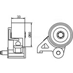 GT80670, Ролик ГРМ натяжной